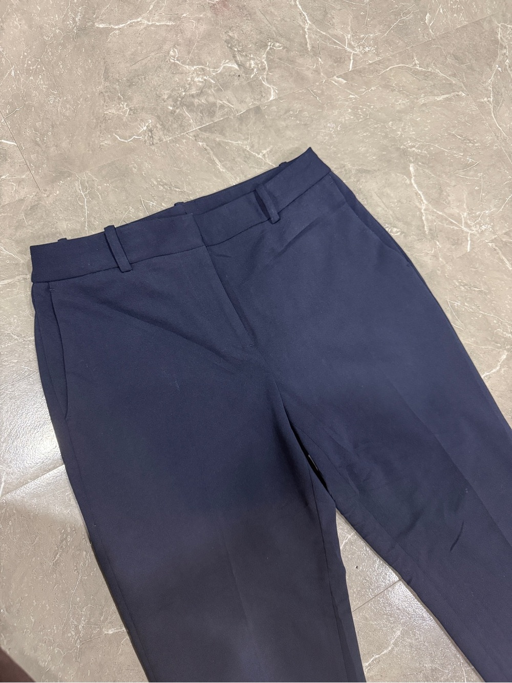 Worthington Navy Straight-Leg Dress Pants